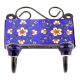 Navy Blue Yellow Tiny Flower Ceramic Tiles Hooks Online